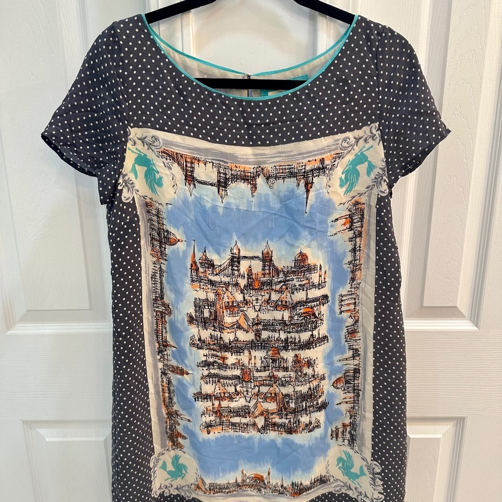 Maeve Anthropologie London Bridge Mini Shift Dress